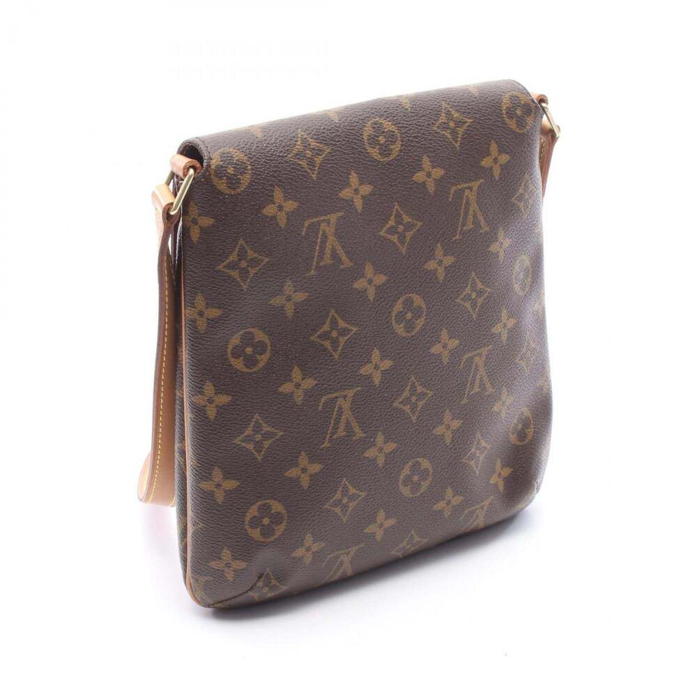 LOUIS VUITTON Authentic Brown Monogram Leather Shoulder Bag - Picture 2 of 10